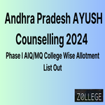 Andhra Pradesh AYUSH Counselling 2024 Released Phase I AIQ MQ College Wise Allotment List